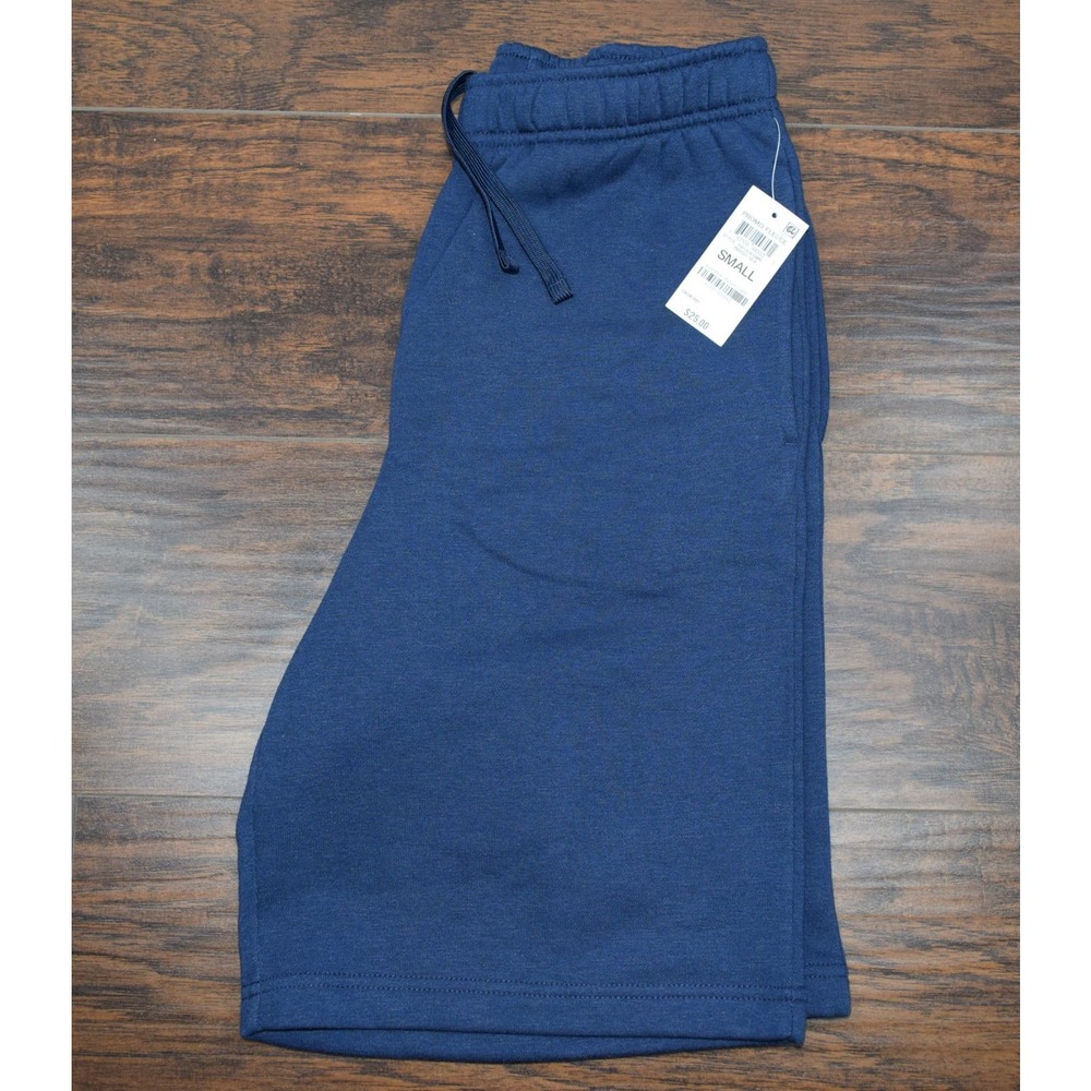ID Ideology Men's Small Fleece Shorts 2-Pocket Drawstring Waist Deep Indigo Sea - Picture 1 of 8